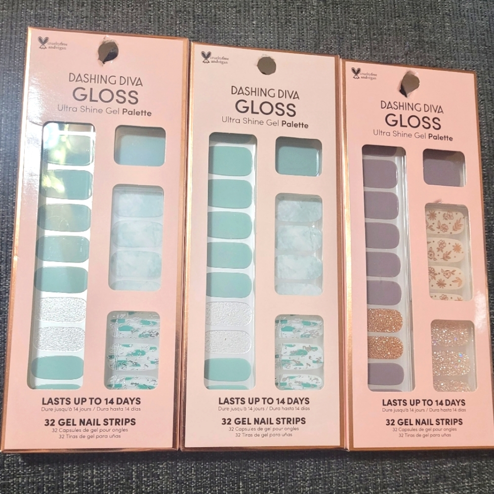 COPY - 3 Dashing Diva Gloss Ultra Shine Gel Pallette.